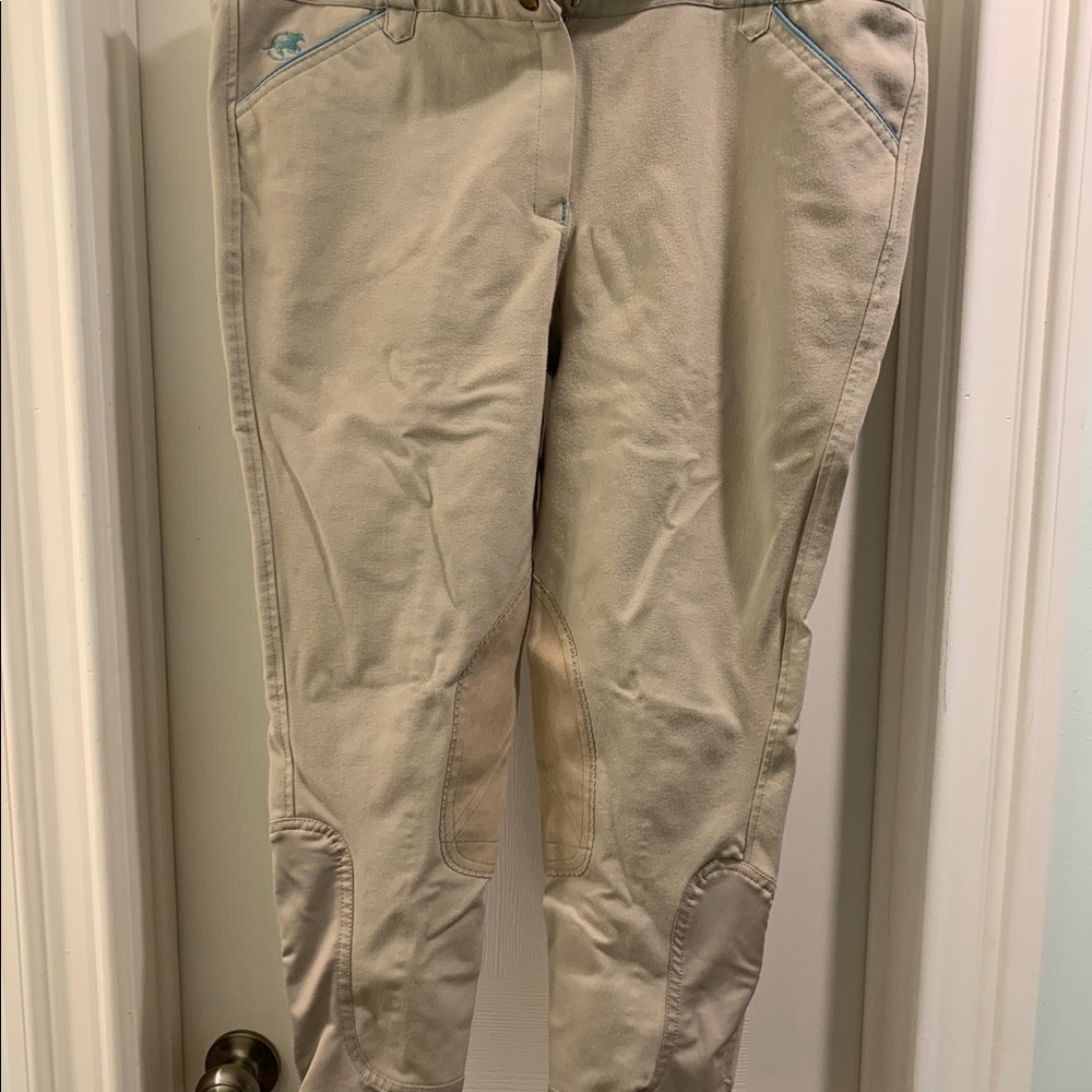 Tan Knee Patch Breeches